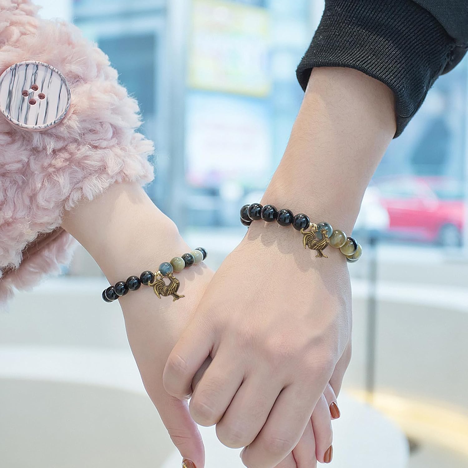 60 Pieces Antique Chicken Rooster Charms Tibetan Alloy Chicken Farm Animal Figures Dangle Pendants for DIY Bracelets Necklaces Jewelry Making Supplies, 2 Colors - Image 6