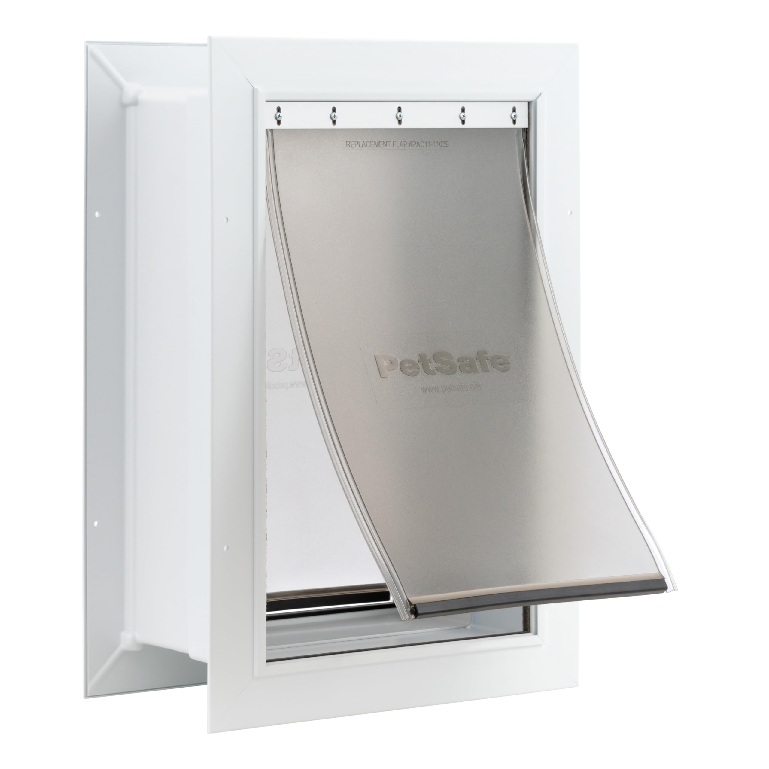 PetSafe Wall Entry Pet Door with Telescoping Tunnel, Medium White M (Pack of 1)