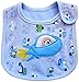 SLOSH Baby Lätzchen Babylätzchen Wasserdichte mit Klettverschluss für Neugeborene Niño Niñas Jungen Mädchen Unisex Set (Blau)