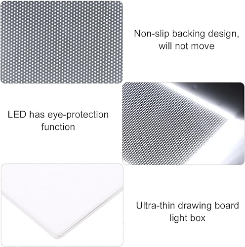 Miniatura 4 de Caja de luz LED portátil A6 Trazador pequeño tablero de luz LED, almohadilla de luz de seguimiento de artcraft tableta de dibujo LED, tablero de luz
