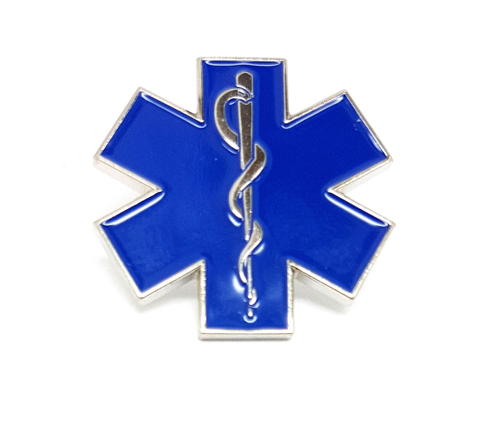 14-inch Star Of Life Ambulance Decal – Reflective Blue With White Border, Self-Adhesive