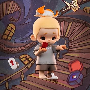 52TOYS BLINDBOX NOOK in Vintage Store Series Blind Box Collectible Figure Treading Figurine Toy Lucky Bag Toy-Toy-Toy-Toy-Toy-Toy-Toy-Toy-Gacha Pre-Painted Great Gift for Kids Collectors Birthday
