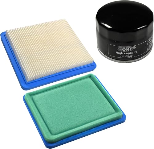 Bundle - 2-Pack Air Filter w/Pre-Filter + Oil Filter for Craftsman Lawn Mower Yard Vacuum Tiller with 6.5, 7.75 & 7 HP Engines