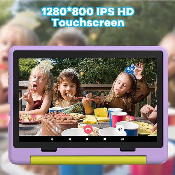 MUISOO 10 Inch Kids Tablet, Android 14 tablet for kids with Octa Core Processor, 8GB RAM 64GB ROM 1TB TF, 5000mAh Battery, WiFi, Bluetooth, Type-C, Kids Tablets with 8+5MP Dual Camera (Purple) - 5