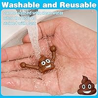 Vista 5 de KXCOFTXI 60 piezas de juguetes novedosos con tirachinas de dedo, caca de juguete para Halloween, caca falsa para juguetes novedosos y diversiones