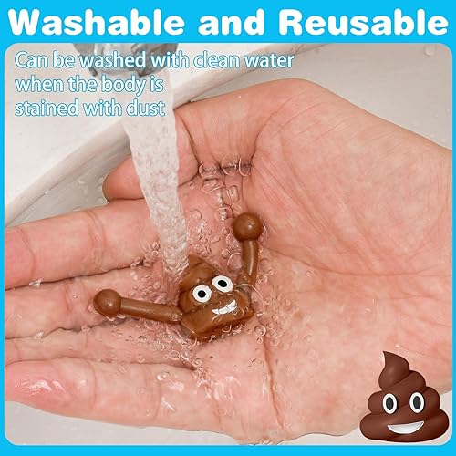 Miniatura 5 de 60 piezas de juguetes novedosos con tirachinas de dedo, caca de juguete para Halloween, caca falsa para juguetes novedosos y diversiones, juguete de