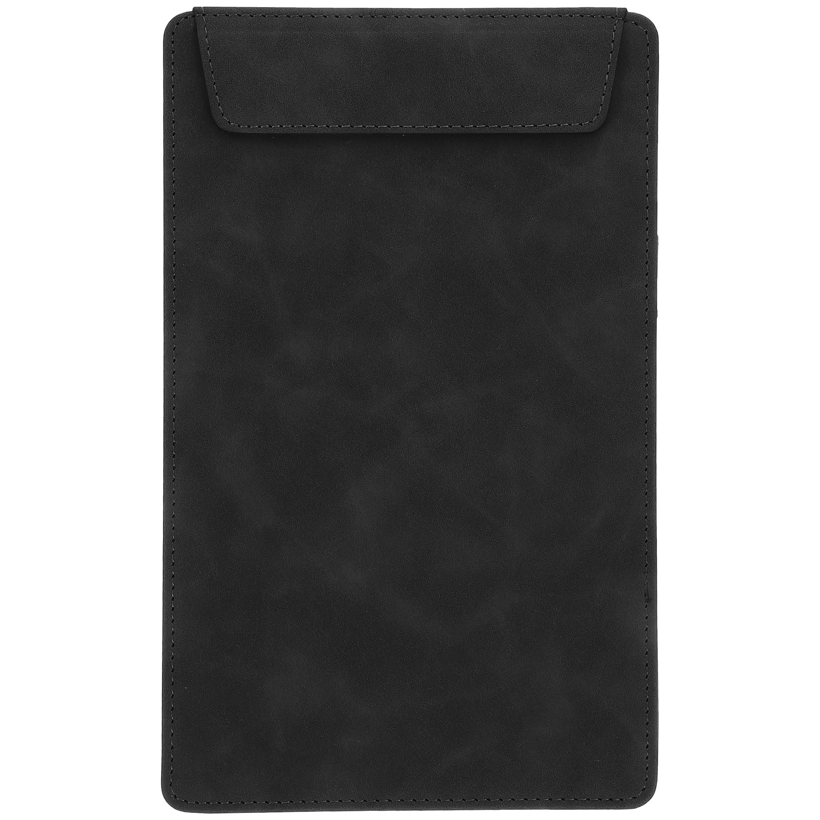 STOBOK Leather Clipboard A5 Clip Boards Low Magnetic Profile Clipboard Conference Writing Hardboard Document File Folder for Nurse Teacher Doctor Restaurant Black