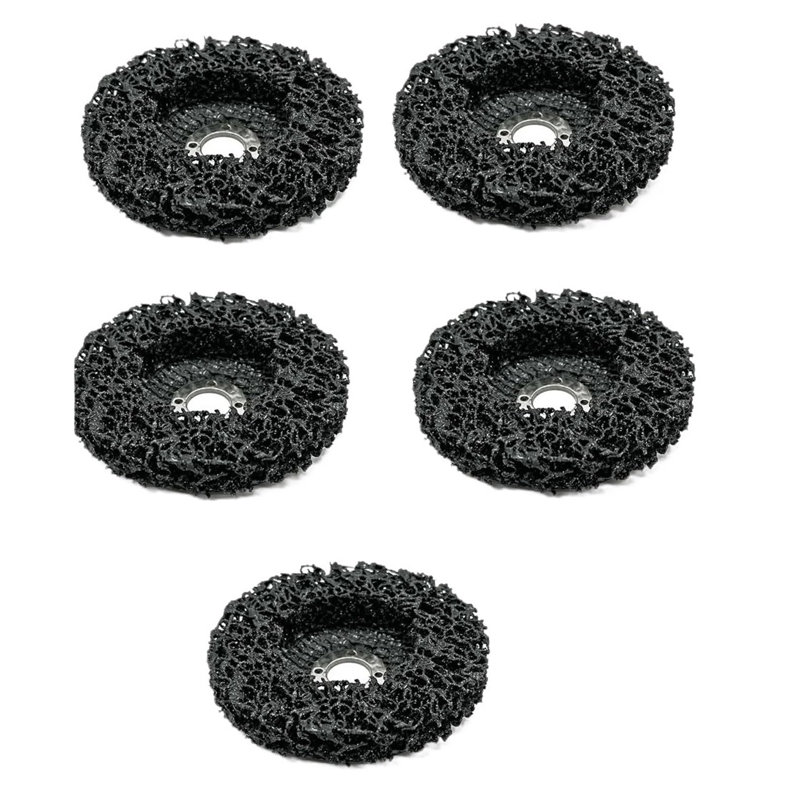 Disco De Tira Polietileno 100 Mm For Amoladora Angular, Pulido Diamante Acero Inoxidable For Quitar Pintura(5PCS black)