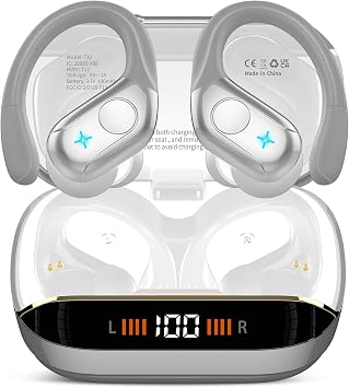 Wireless Earbuds, Bluetooth 5.3 Headphones HiFi Stereo 50H Playback,ZZT1211