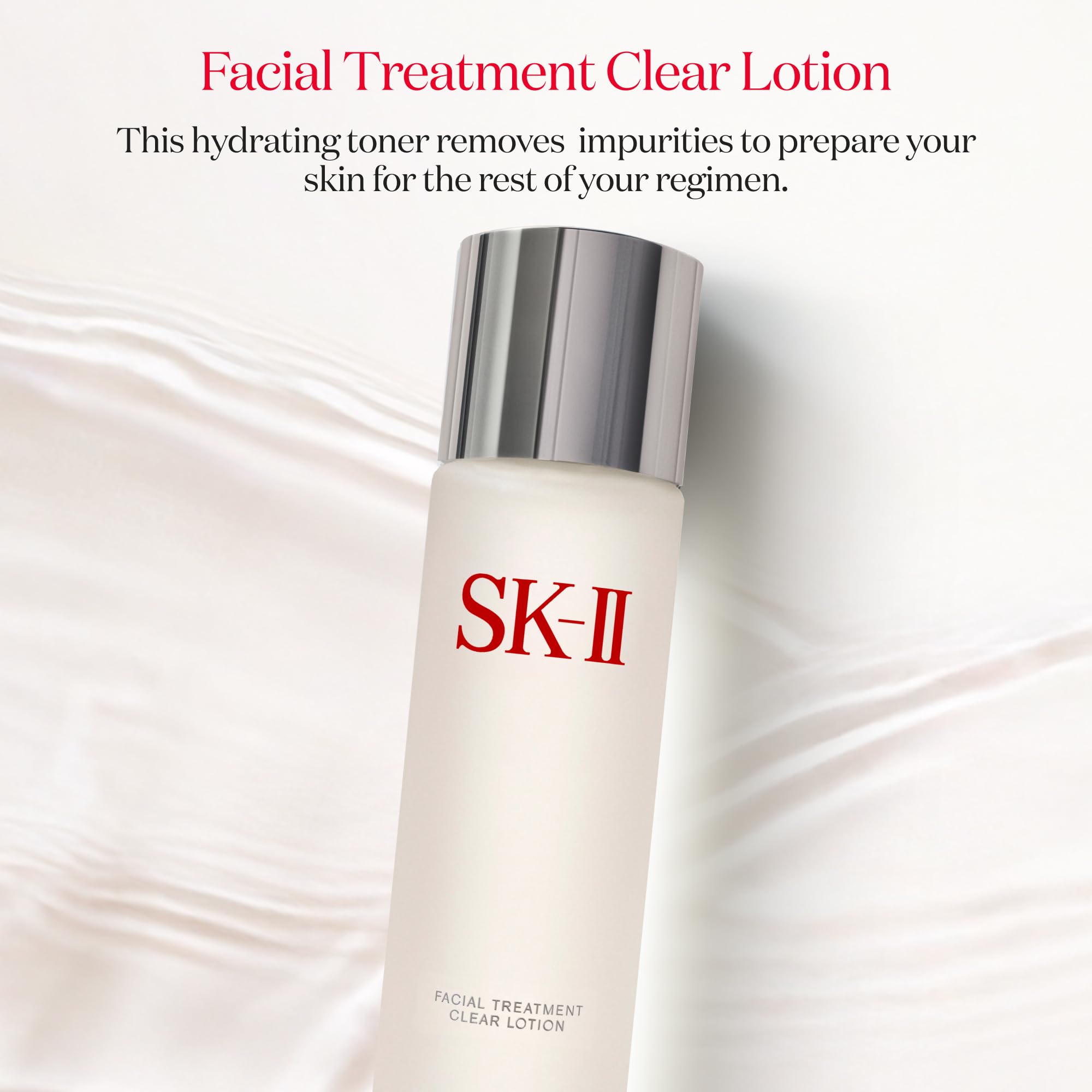 SK-II Facial Treatment Clear Lotion Exfoliating Face Toner with AHA, PITERA, 5.4 oz