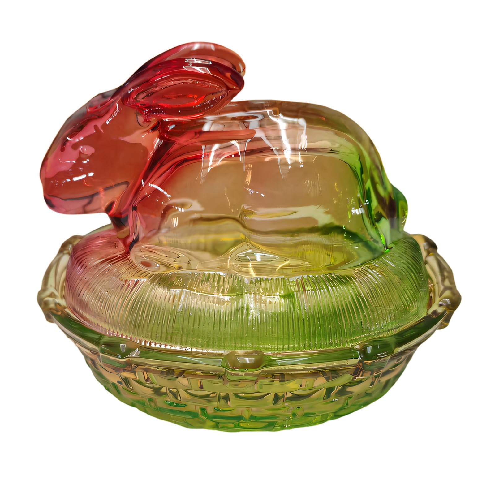 Piceioep Animal Candy Storing Box Glass Container Jar for Sweet Storage and Tabletop Decoration Artistic Ornament Elegant Glass Storage Jar
