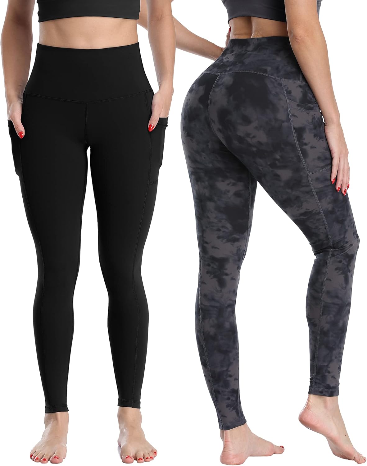 CHRLEISURE Fleece Lined Winter Leggings Women, High Waisted Thermal Warm Yoga Pants with Pockets : Sports & Outdoors