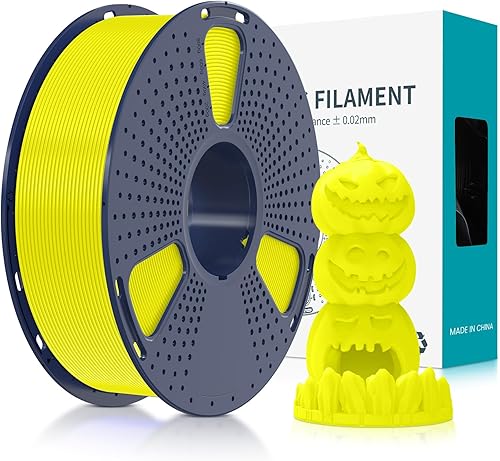 SUNLU Filamento de impresora 3D de ácido poliláctico fluorescente, filamento PLA de 0.069 pulgadas, color más brillante para decoración de