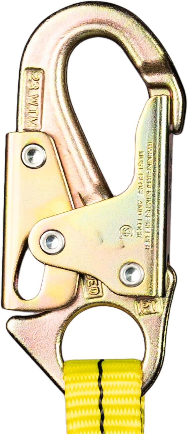 Guardian 01250 Non-Shock-Absorbing Lanyard - 2 ft | Self Locking Steel Hooks | ANSI and OSHA Compliant