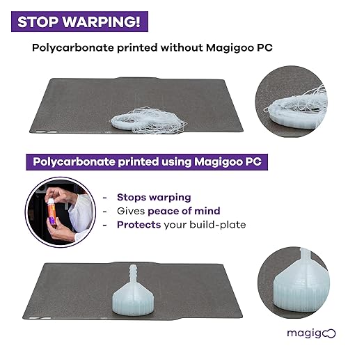 Miniatura 4 de MPC2018 - Pegamento adhesivo para impresora 3D para filamento de policarbonato, larga duración y reduce la deformación en placas flexibles, vidrio,