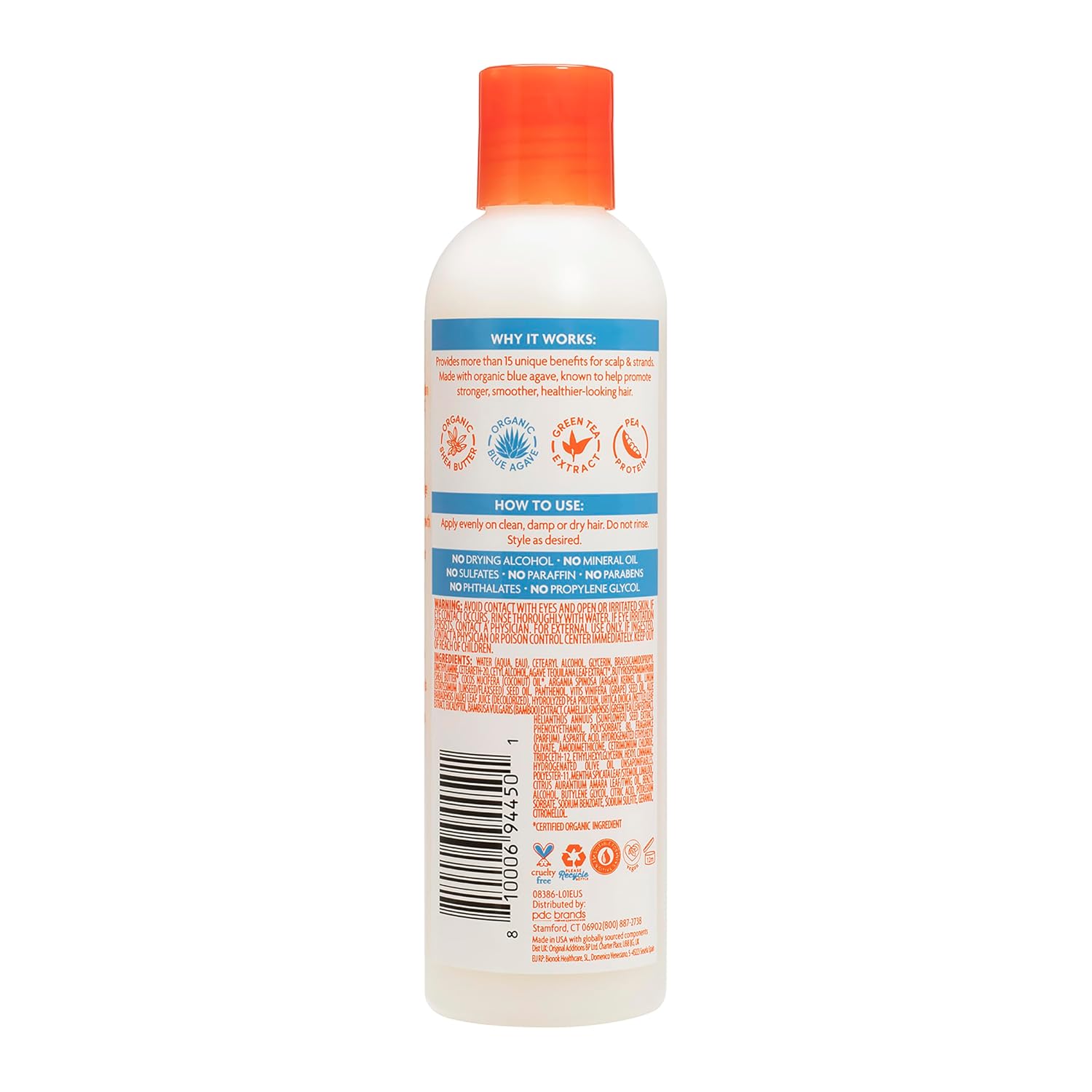 Cantu Weightless Daily Leave-in Cream for Natural Hair with Shea Butter, 8 fl oz