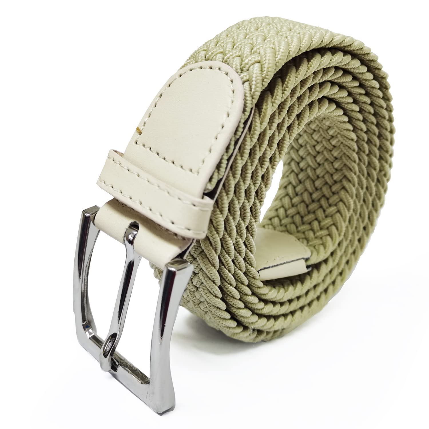 Glamexx24 Elastischer Gürtel Unisex, Geflochtener Stretchgürtel für Damen & Herren, Stufenlos Verstellbarer Stoffgürtel ohne Löcher, Flechtgürtel für Jeans & Freizeithosen (Breite: 3,5 cm)