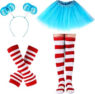 Hicarer 4 Pack Halloween Thing Costume Set for Women