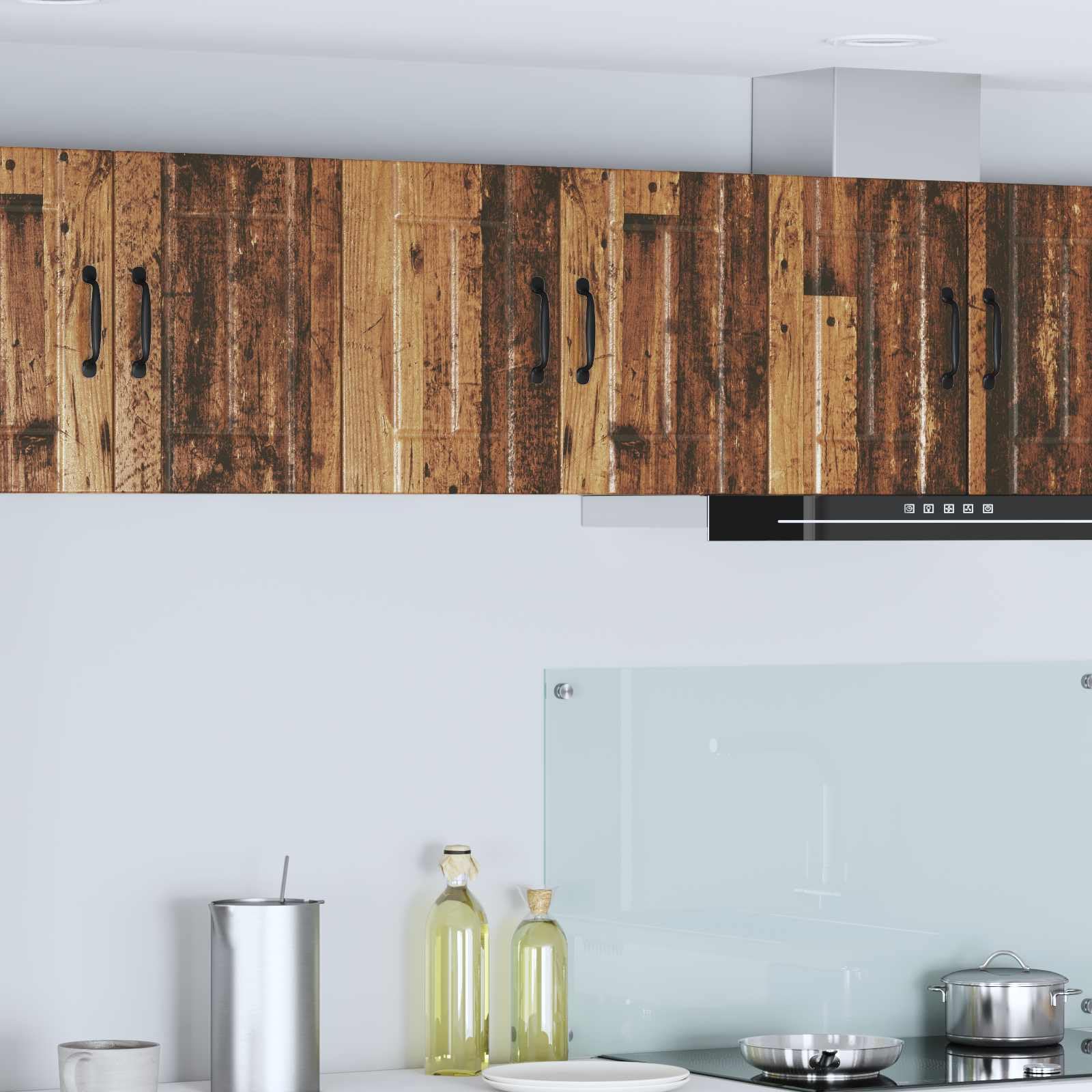 Küchenschrank 2 Stück Holzwerkstoff Altholz 30 x 31 x 40 cm mit Stauraumlösung als praktisches Küchenzubehör für Aufbewahrung und Organisation
