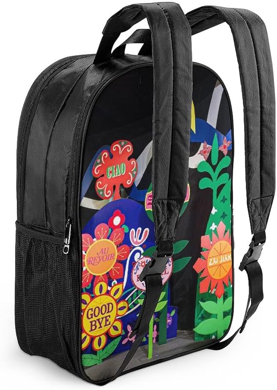 Personalized City Backpacks Teens Daily Bag Flowers Handmade Printed Casual Daypack Rucksack