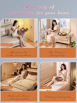Wall-Mounted Folding Table (Wooden Color)