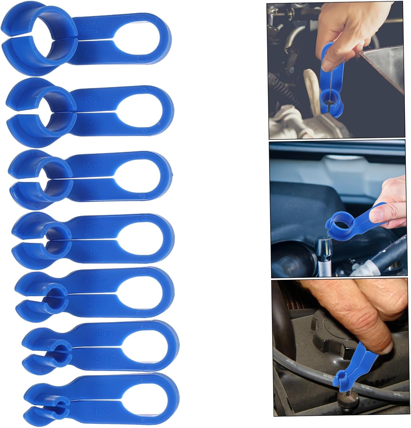 7pcs Fuel Line Disconnect Tool Set Efficient Automotive Fuel Line Removal Tools for Quick Disconnecting Durable Construction