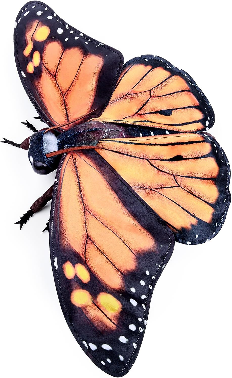 FRANKIEZHOU Realistic Monarch Butterfly Stuffed Animal-Orange 10 Inch,Beautiful Moth Plush Toy