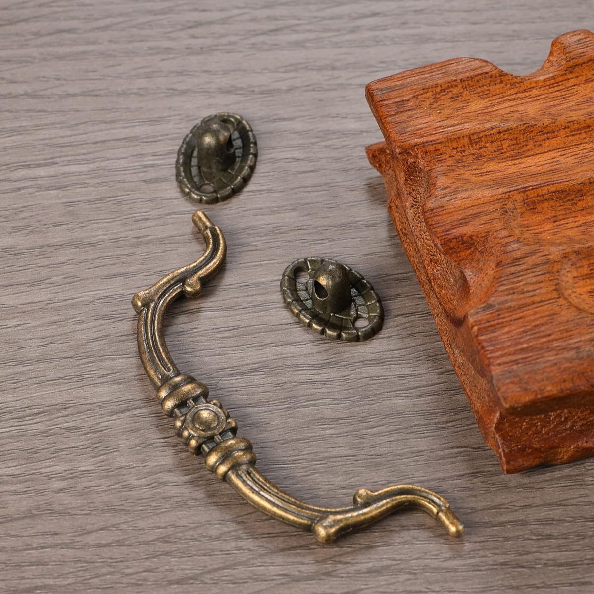Homeily 10PCS 4 Inch Vintage Cabinet Pulls, Small Chinese Style Furniture Pull Handles - Image 4