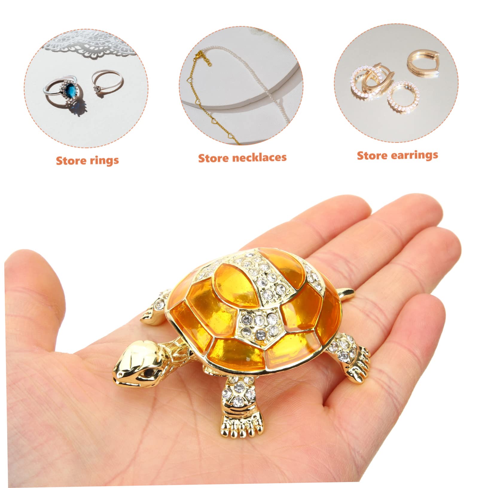 LIFKOME 3pezzi Scatola Porta Gioielli Forma Di Contenitore Decorativo Per Anelli e Collane Design Elegante e Creativo Scatola Porta Bijoux Compatta e Resistente Per Amiche e Appassionate