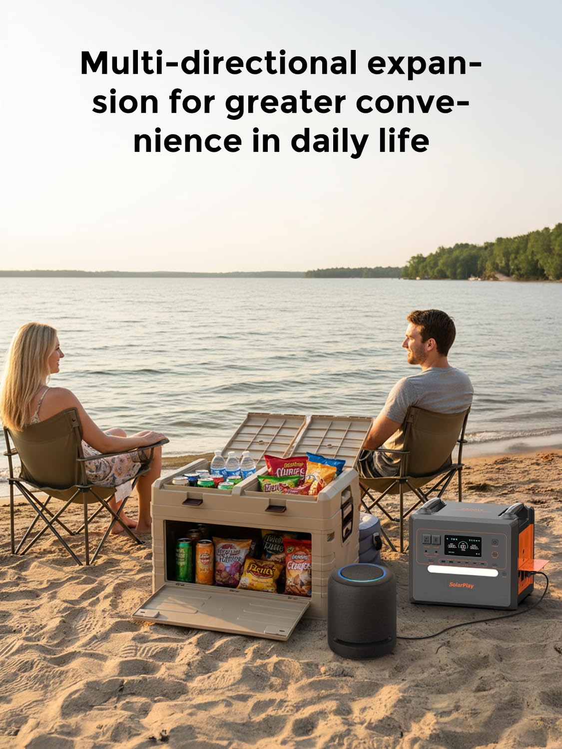 solarplay Faltbare Aufbewahrungsbox 60L mit Deckel, Extra Große Faltbox mit Verstärktem Rahmen, Platzsparend Zusammenklappbar für Auto, Camping, Haushalt & Garten (57.5 x 22 x 40.5cm)