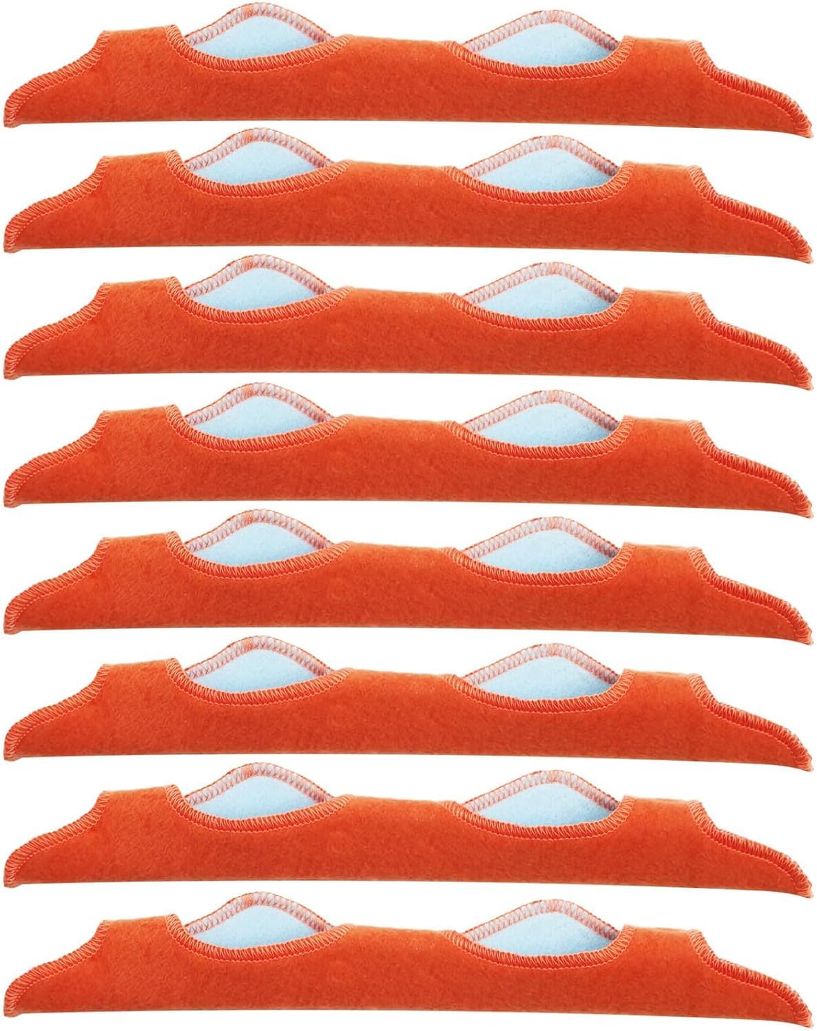 8 Packs of Extended Welding Helmet sweatbands, Helmet sweatbands, air Cushion sweatbands (Black) (Orange)