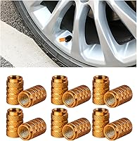 Vista 1 de 12 tapas de vástago de válvula de neumático de automóvil, cubiertas de tapas de aire de aleación de aluminio, accesorios de automóvil a prueba