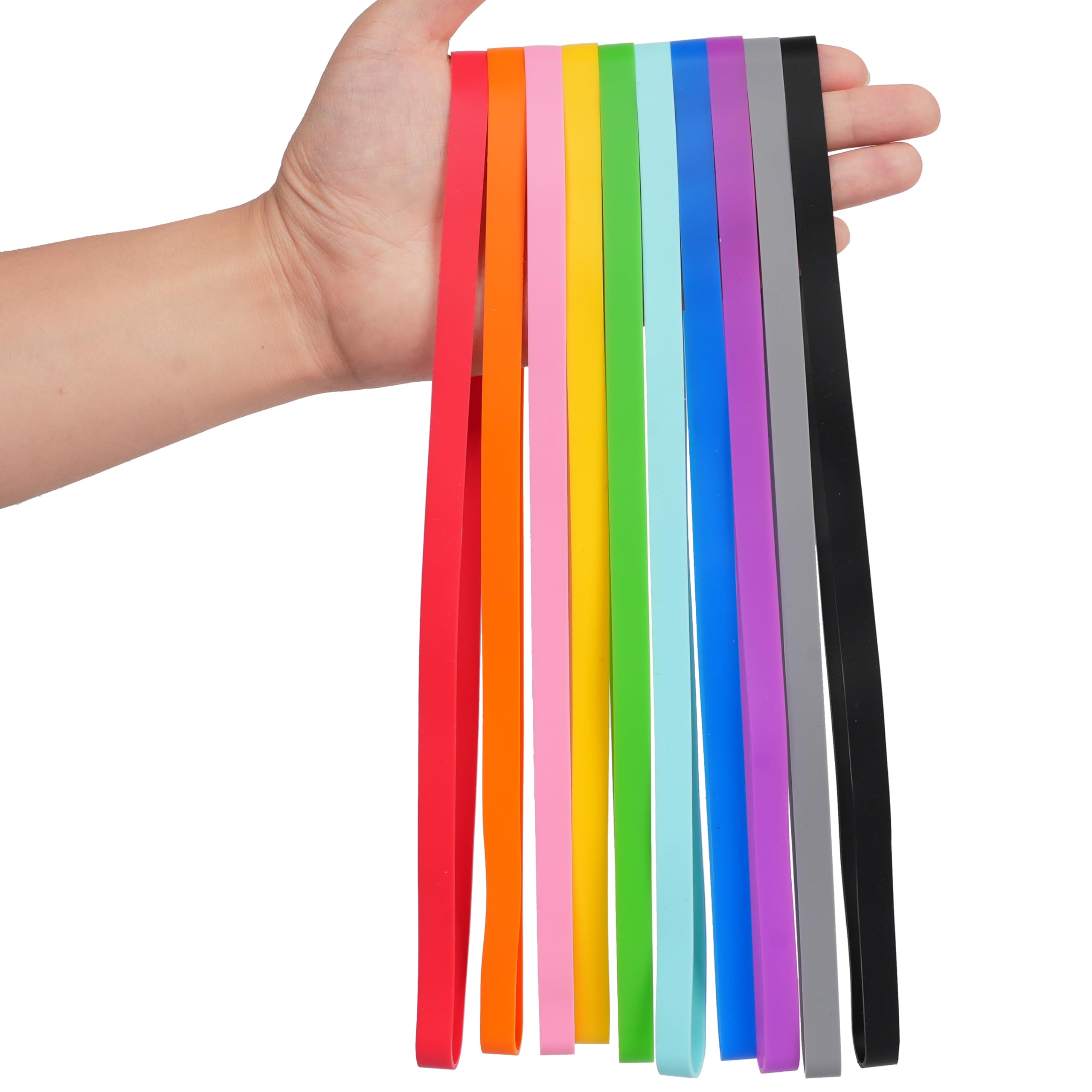 Rubber Bands Silicone 10 Pcs 300x10mm (Perimeter 600mm) Large Heavy Duty