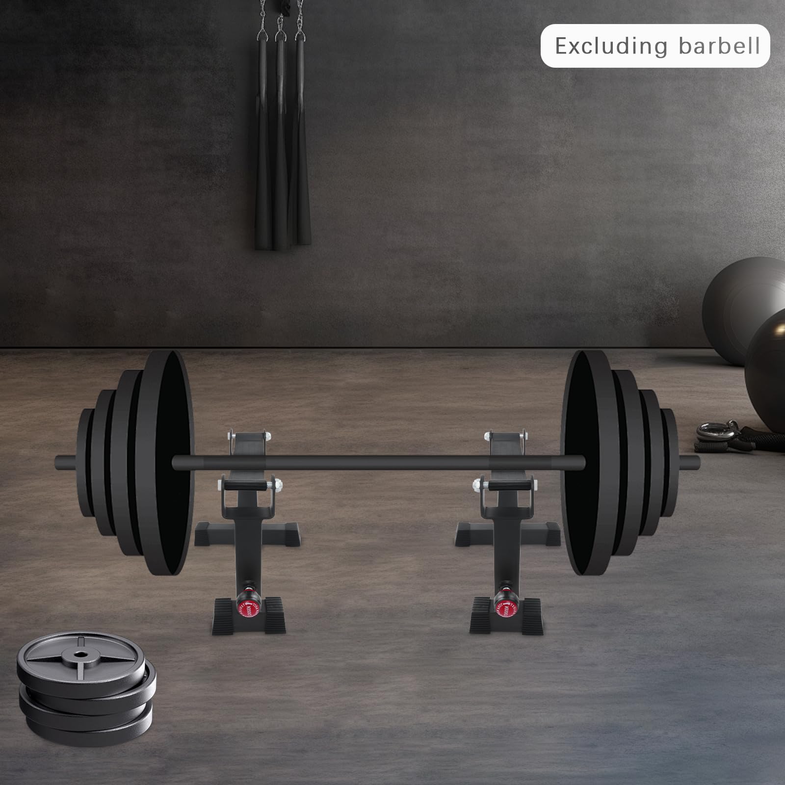 Deadlift Jack stojak na długie hantle – wytrzymały podnośnik do długich hantli, martwy ciąg, regulowana platforma podnoszenia martwego, łatwe obciążenie 300 kg, do domu, studia fitness, podnoszenia