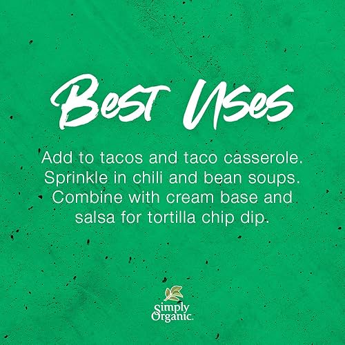 Miniatura 3 de Simply Organic Southwest - Condimento para tacos, certificado orgánico, 1.13 onzas, paquete de 3