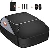 Sailnovo Car Roof Box 15 Cubic Feet Foldable Heavy-Duty Waterproof 1000D, 6 Reinforced Straps, 4 Door Hooks, for Travel and Luggage Transport, for All Vehicles withwithout Pannier Rack
