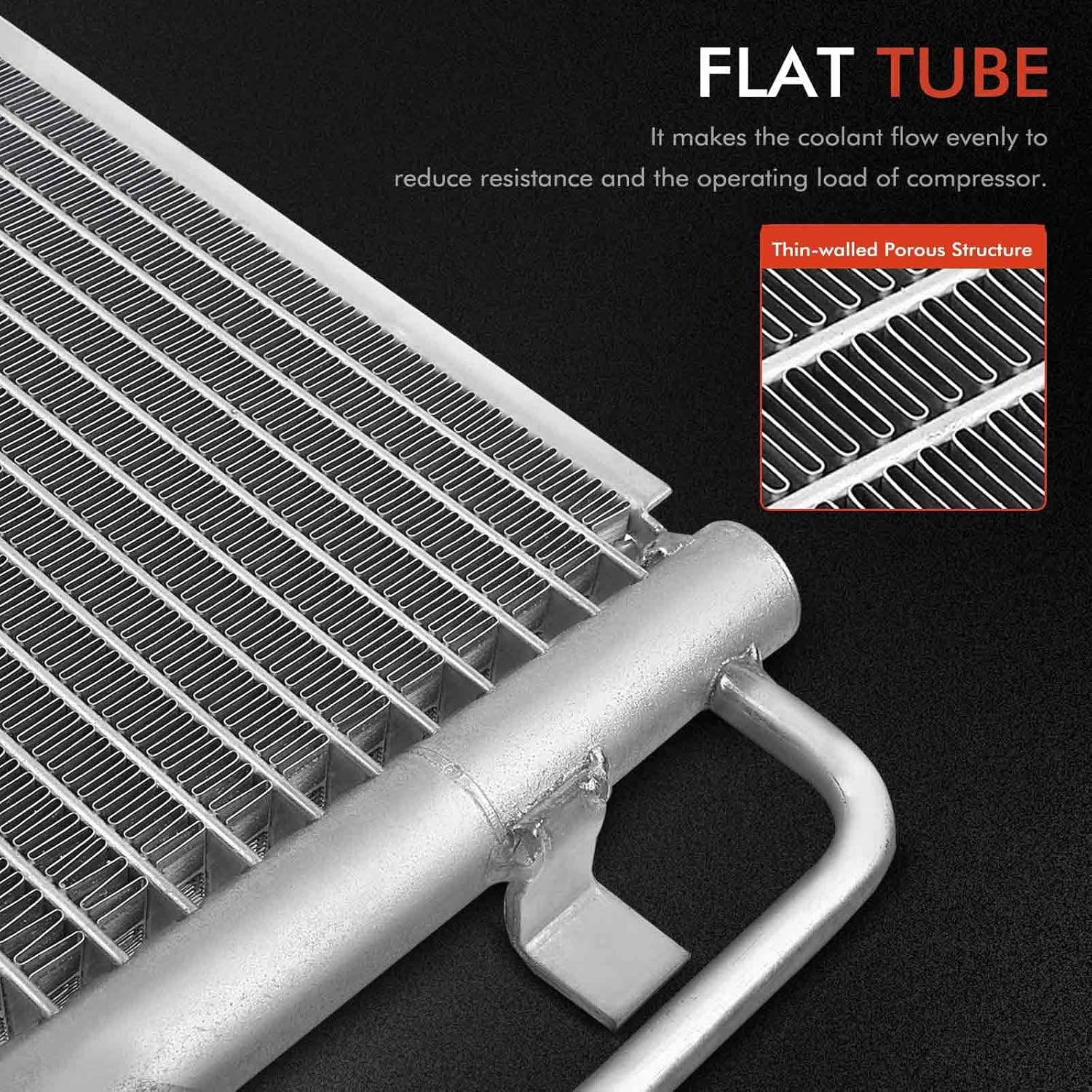 A-Premium Air Conditioning A/C Condenser Compatible with 2005-2012 Toyota Tacoma 2.7L 4.0L, Replace# 8846004210