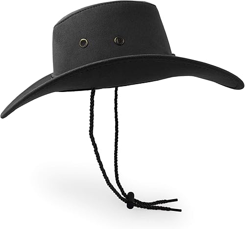 Miniatura 4 de Sombrero de vaquero, sombrero de sol, de piel sintética de fieltro de gamuza, gorra de viaje, sombrero occidental, protección solar al aire libre