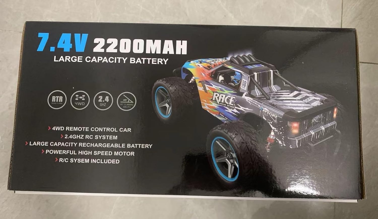 WLtoys RC Auto 104019 1:10 – 55 Km/h, Brushless Motor, Allrad, Off-Road