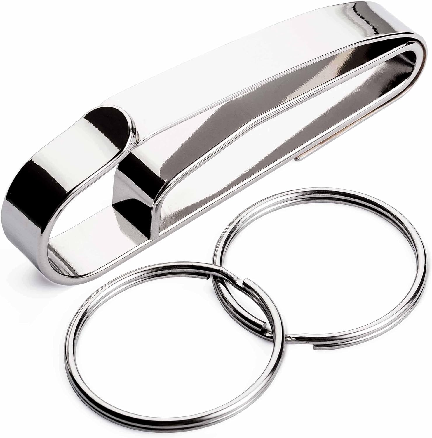 TKHCRM Chrome Tactical Key Ring Holder for Duty Belts