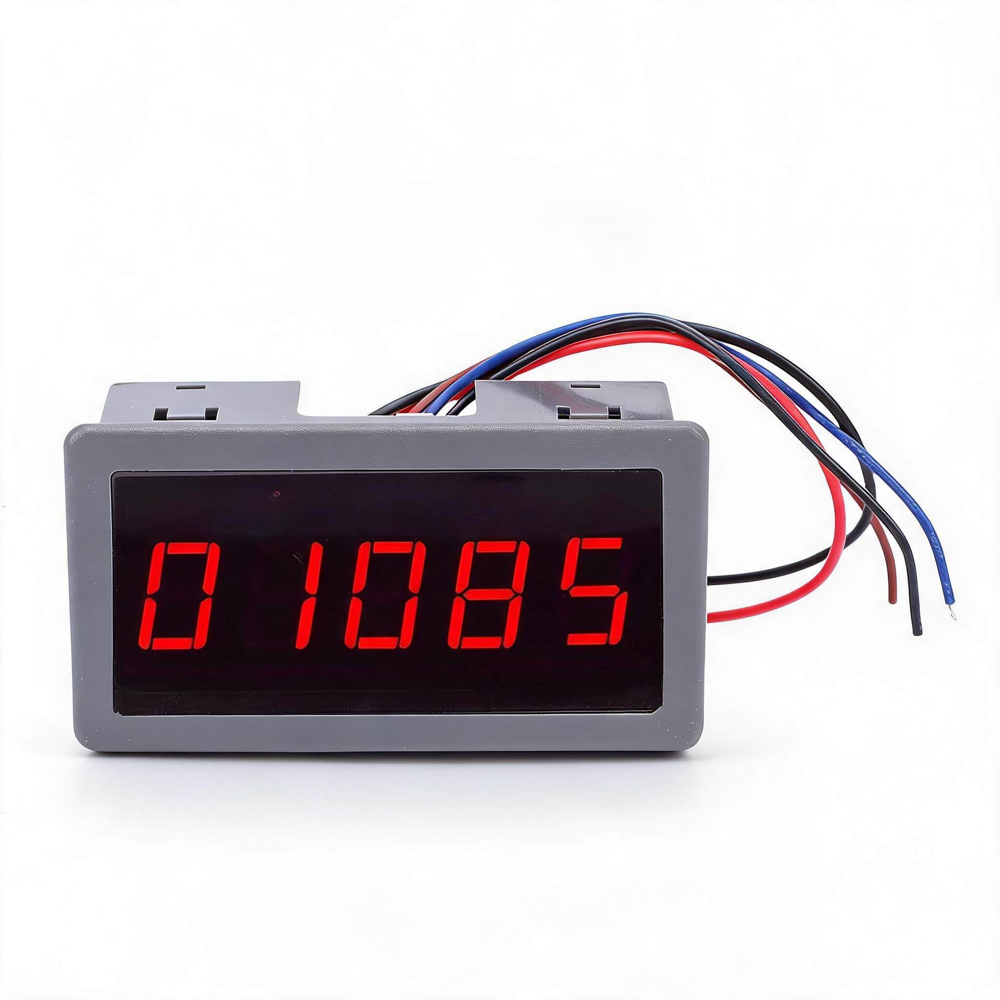 Dpofirs LED-Digital-Drehzahlmesser mit Hall-Sensor für 5-Bit-LED-Drehzahlmesser, Anti-Interferenz, Frequenzteilungsfilterung, NPN-Sensor für Verschiedene Anwendungen