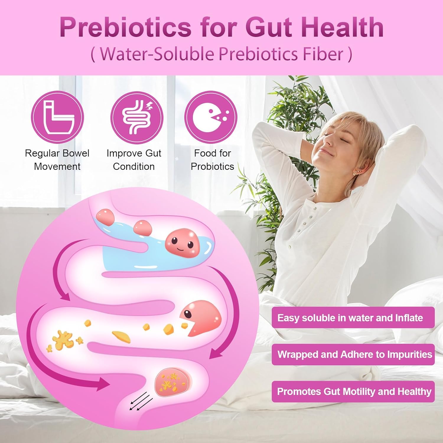 Probióticos para Mujeres con Enzimas Digestivas y Prebióticos