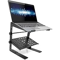 Pyle Supporto Laptop Regolabile Portatile 16-27 cm, Supporto Notebook e Supporto Laptop Scrivania per DJ