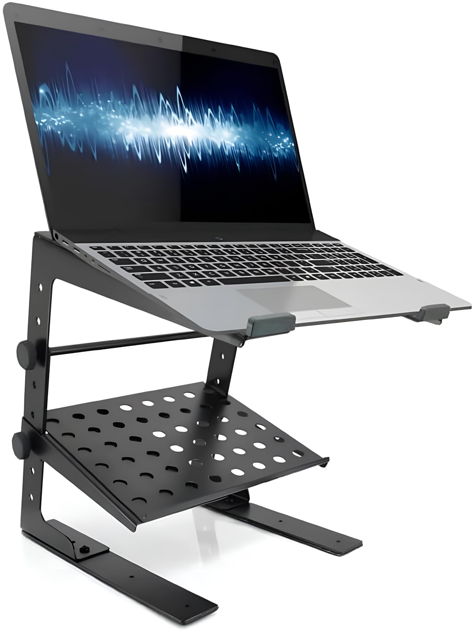 Support PC Portable Ventilé Pyle - Laptop Stand Réglable pour Gaming et DJ