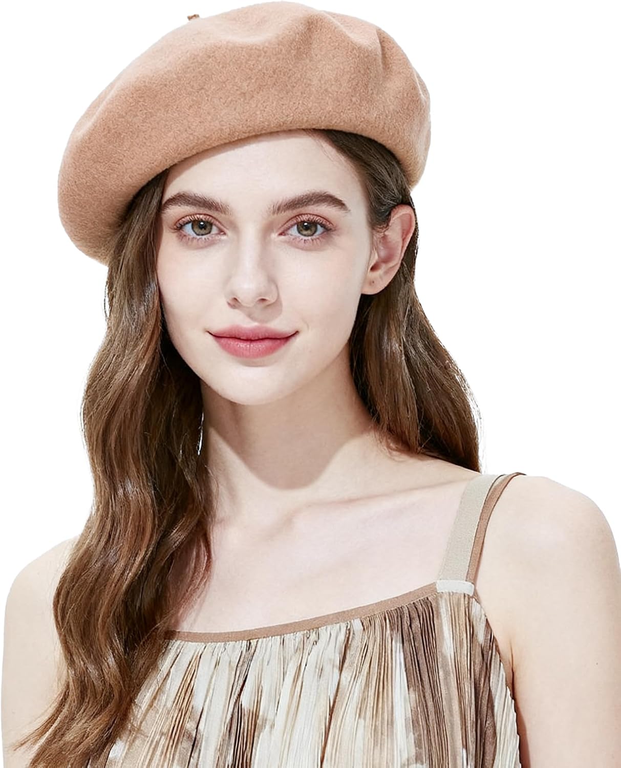 Boina de lana para mujer estilo francés