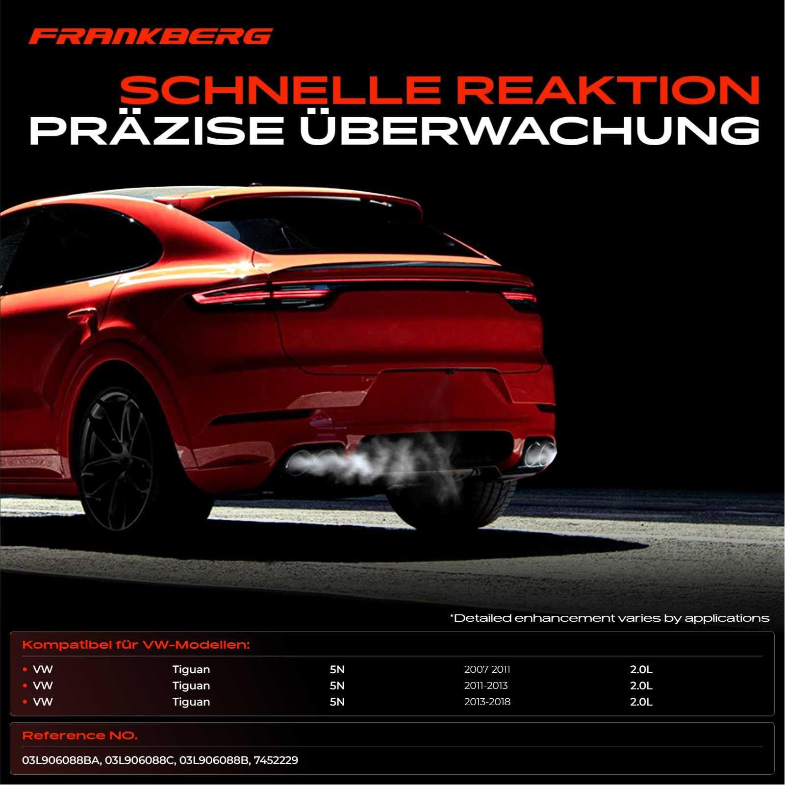 Abgastemperatursensor Vor Rußpartikelfilter für T.i.g.u.a.n 5N I4 2.0L Diesel 2007-2018 03L 906 088 C