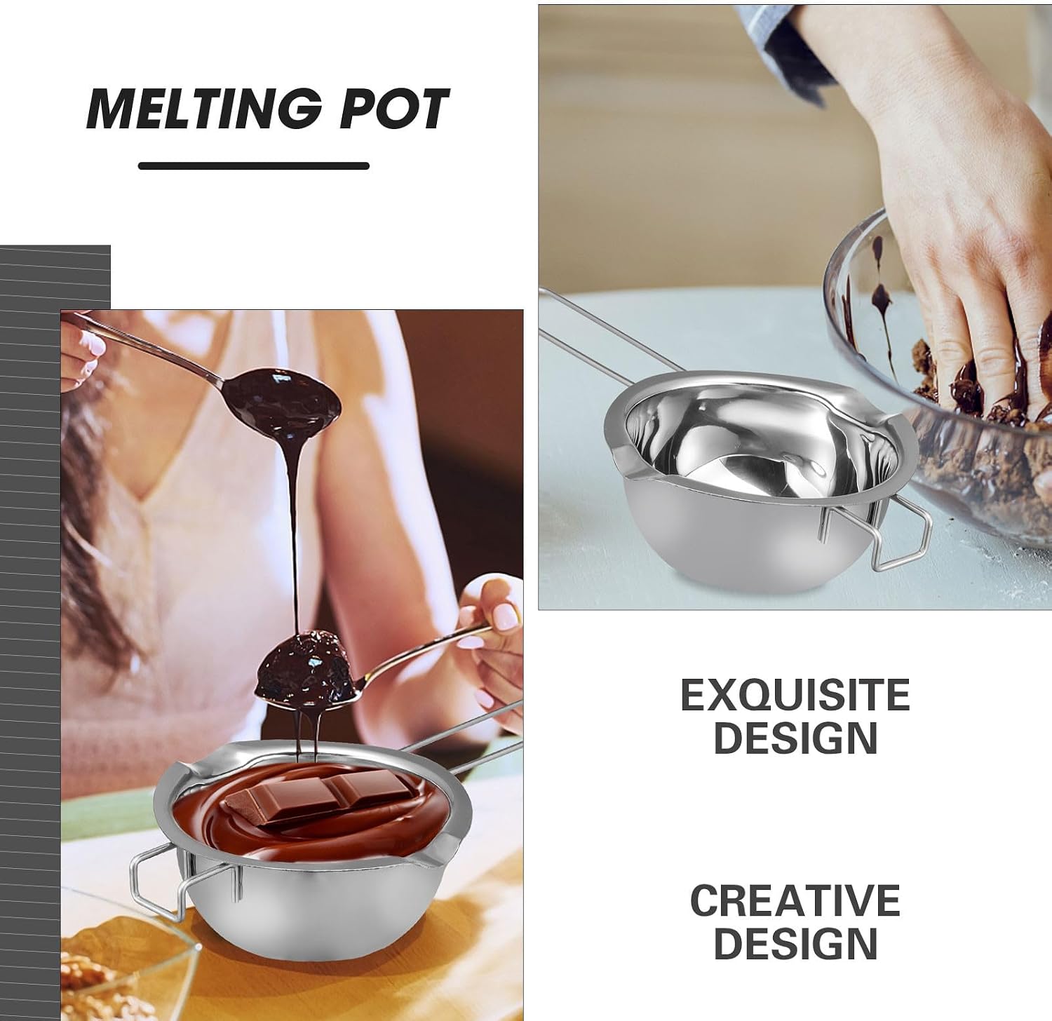 Stainless Steel Double Boiler Pot for Wax Melting
