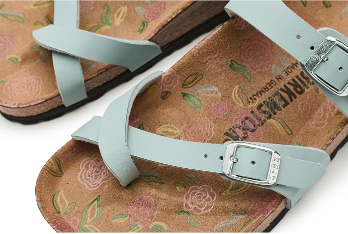 Обувь Birkenstock Mayari - Printed Footbed, цвет: Серый — фото 3