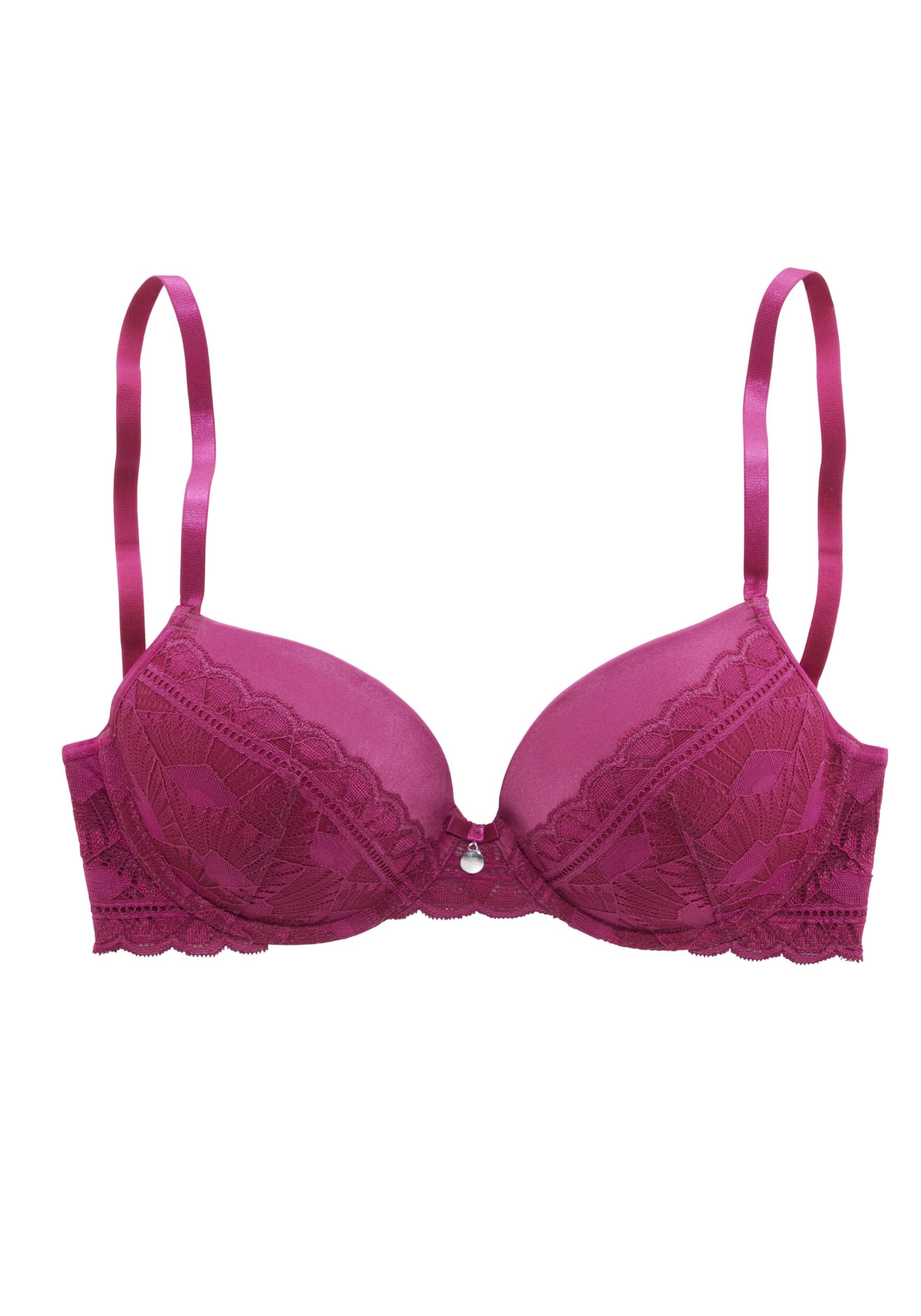 s.Oliver Women's Va-528-pb Push Up Bra, Berry, 38C