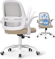 Vista 1 de Ergonomic Mesh Office Chair for Home Office, Flip-Up Arms, Breathable Mesh Back & Thick Seat Cushion, Swivel Rolling Computer Desk Chair – BIFMA